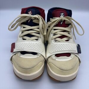 Jordan Zion 2 Shoes Youth Size 6.5Y Cream Red Blue Basketball DX3331-164